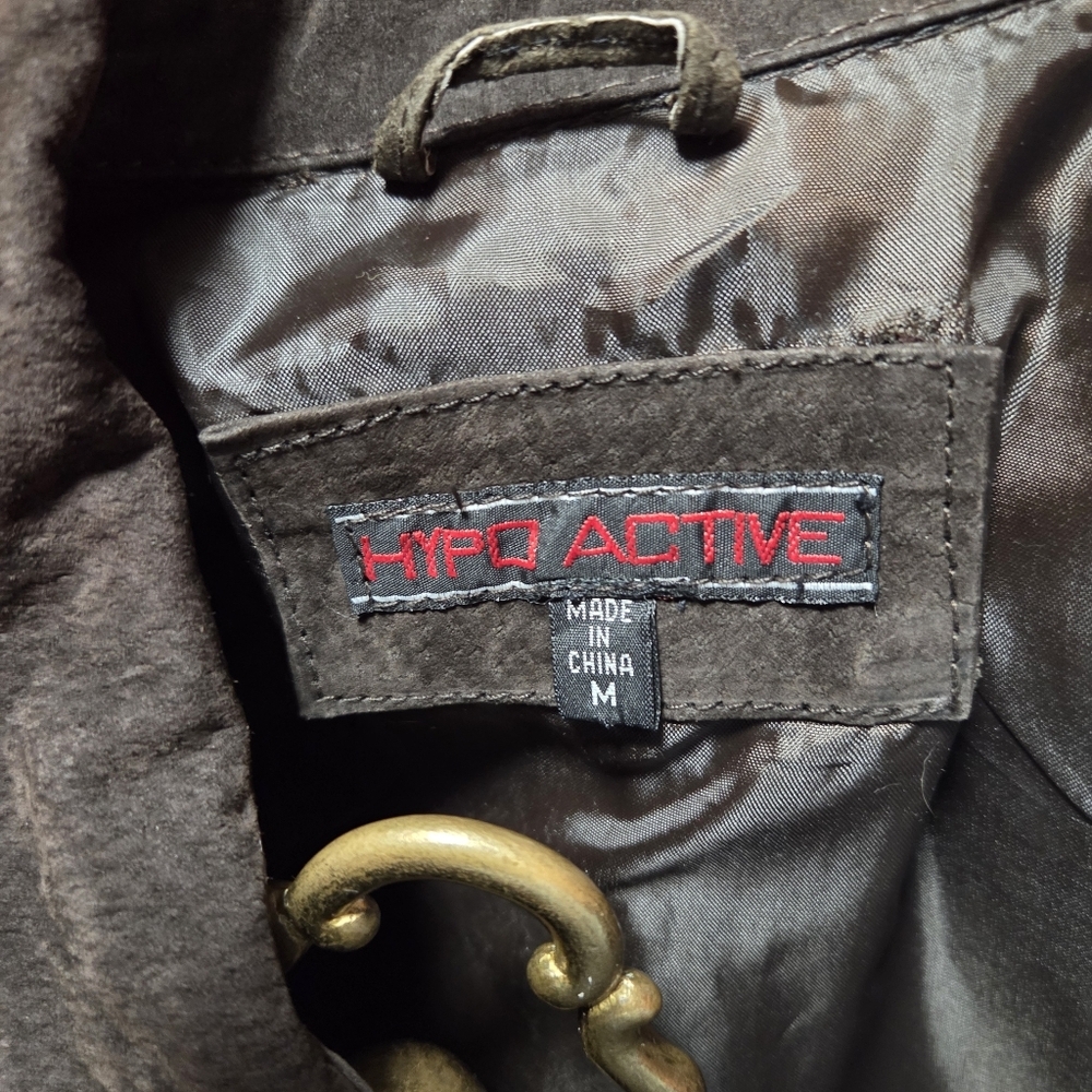 Vintage Y2K Marcelle Renee Hypo Active Chocolate Brown Suede Jacket Size Medium - Picture 6 of 6